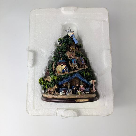 Thomas Kinkade 5.5" NATIVITY ORNAMENT Glory Newborn King Lighted Christmas Decor - Picture 16 of 16